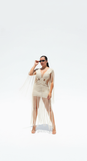 Macramé con flecos